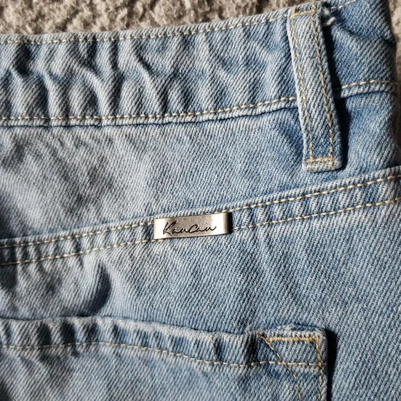 KanCan High-Rise Distressed Denim Cut Off Jean Shorts - Picture 10 of 10